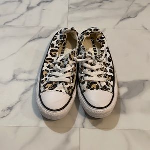 Converse All Star leopard sneakers